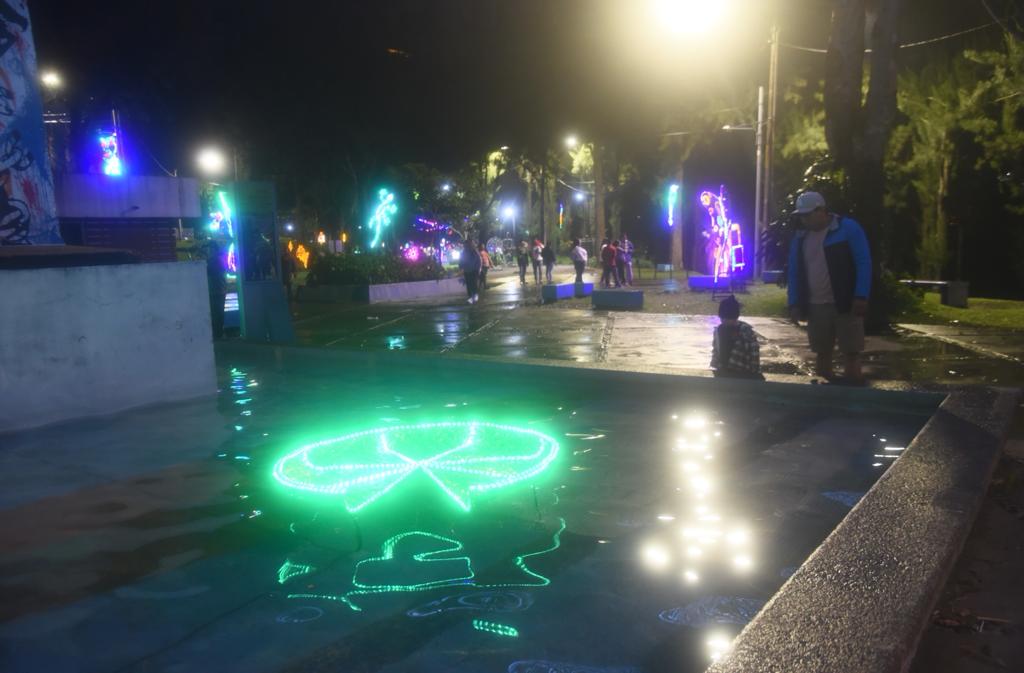 iluminación navideña en la Ciudad de Guatemala