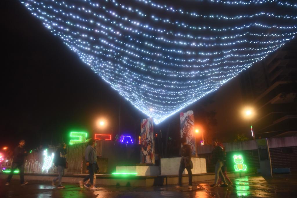 iluminación navideña en la Ciudad de Guatemala