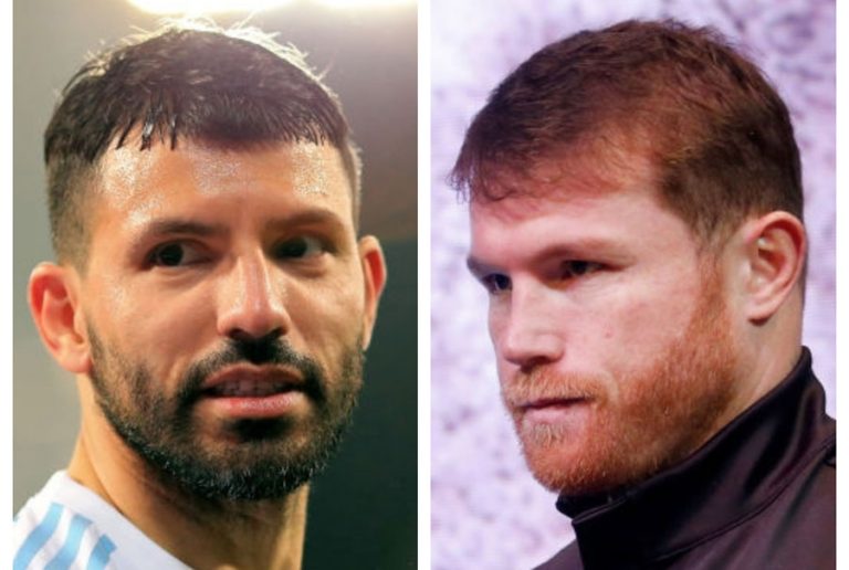 Sergio "Kun" Agüero y Saúl "Canelo" Álvarez