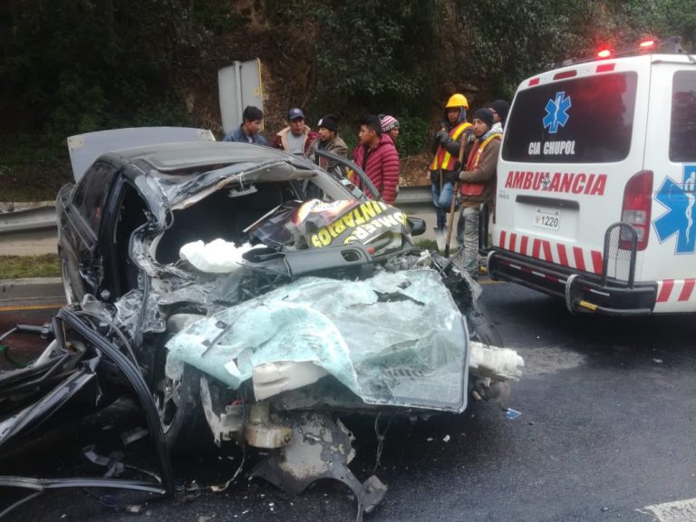 Accidente en el kilómetro 102 de la ruta Interamericana. / Foto: CVB