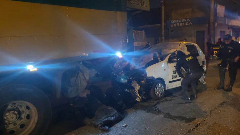 accidente en La Brigada, Mixco