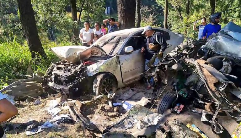 accidente en bajada de Villa Lobos