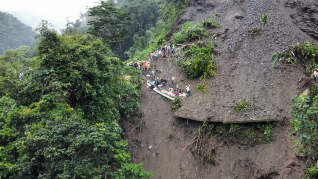 Deslizamiento de tierra en Colombia