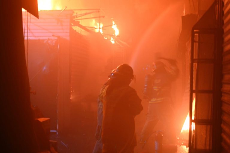 incendio en mercado nuevo de Villa Nueva