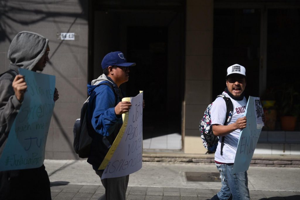 manifestación por muerte de Nesly Consuegra