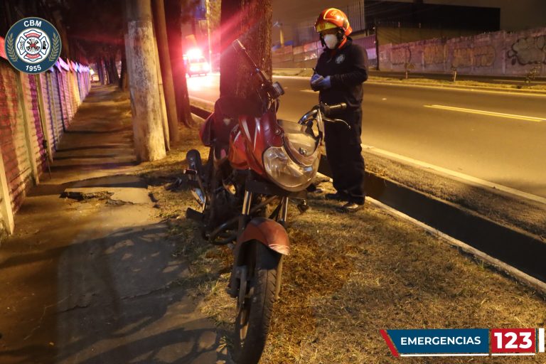 accidente de moto en zona 5