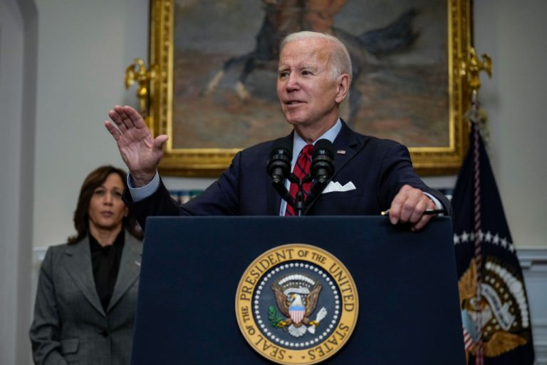 Joe Biden en conferencia de prensa