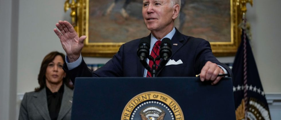 Joe Biden en conferencia de prensa