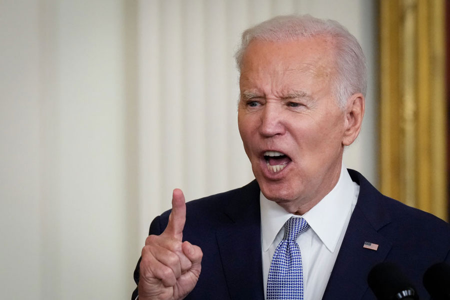 Joe Biden en conferencia de prensa