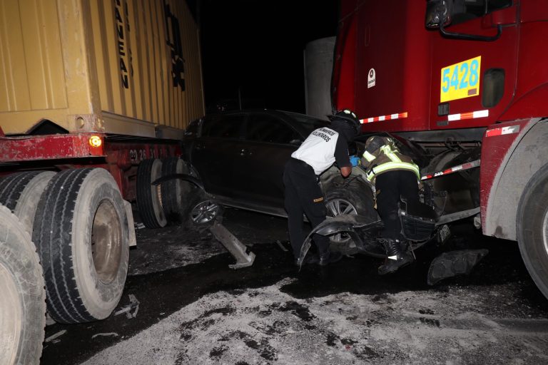 accidente múltiple en ruta al Pacífico