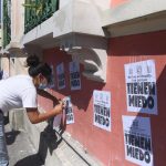 manifestación de estudiantes universitarios frente al TSE