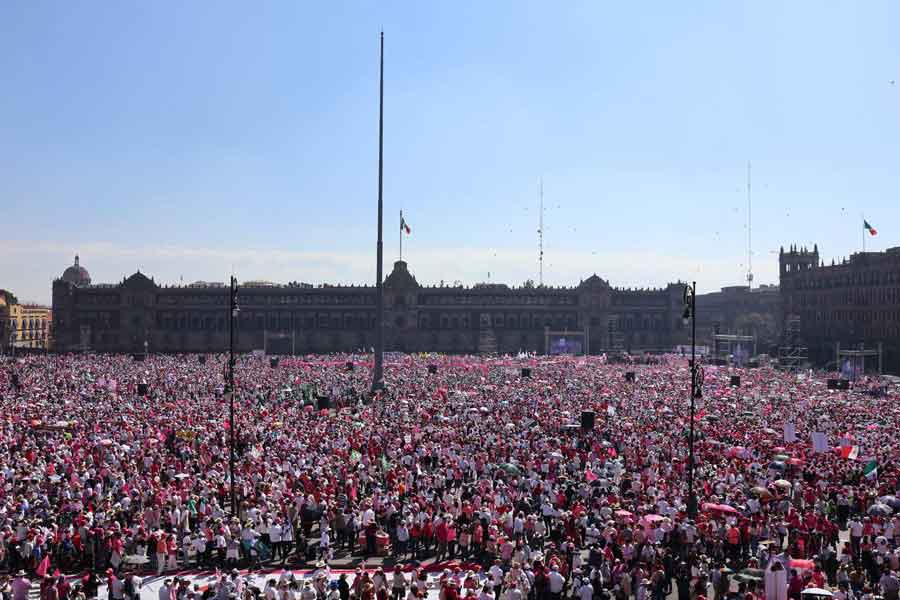 Protestas en el Zócalo de México