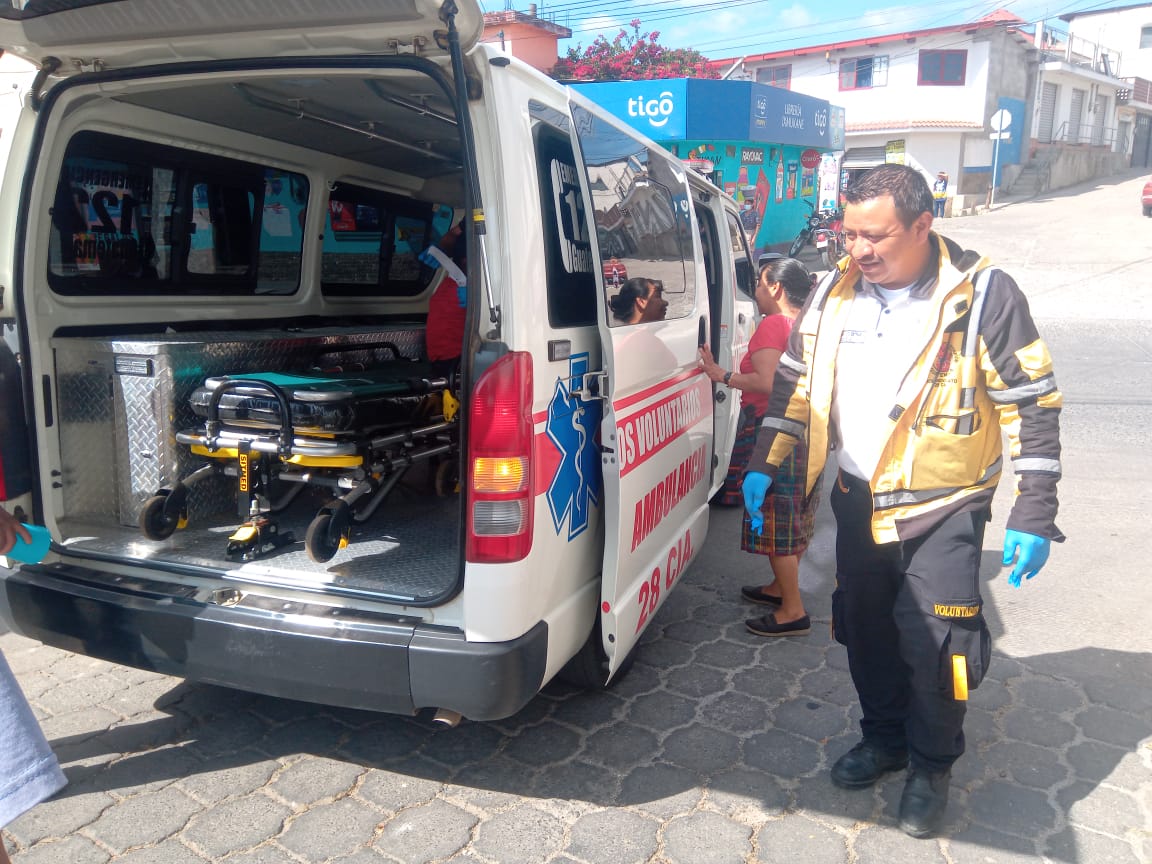 accidente de motoristas en San Martín Jilotepeque, Chimaltenango