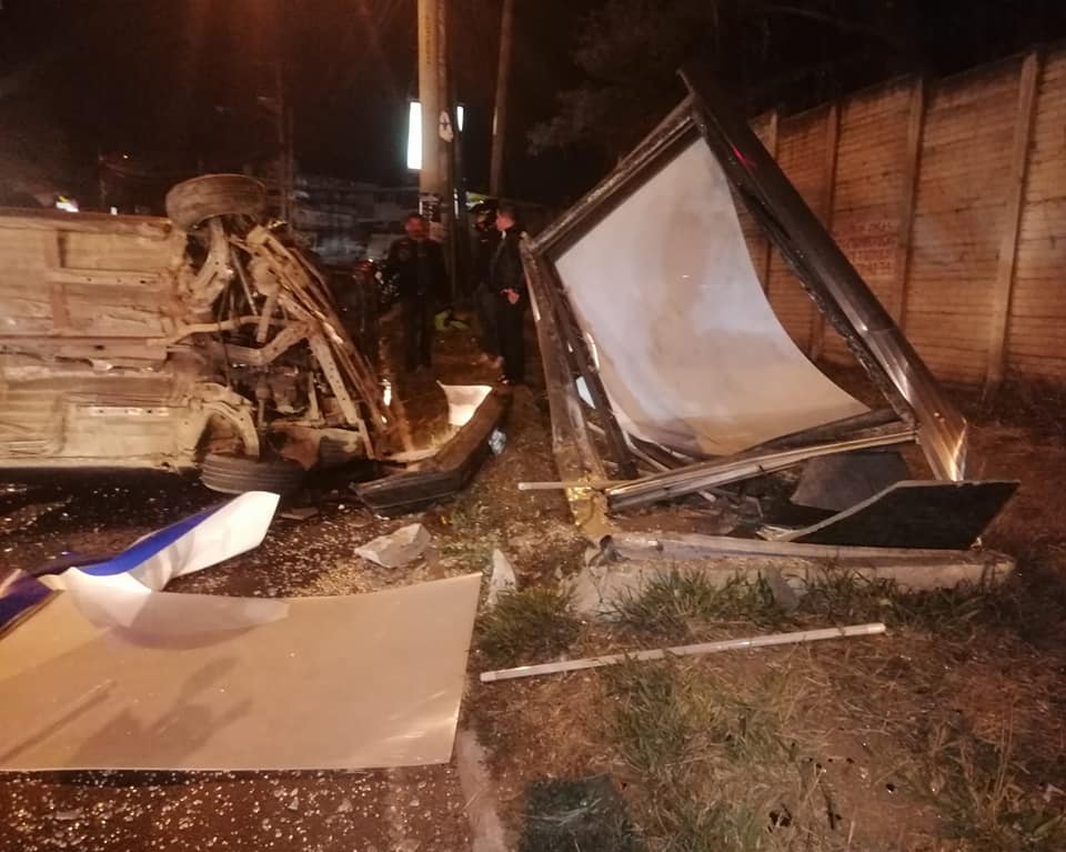 accidente en San Cristóbal, Mixco