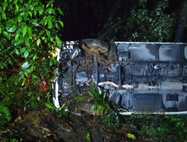 Accidente de bus en Baja Verapaz