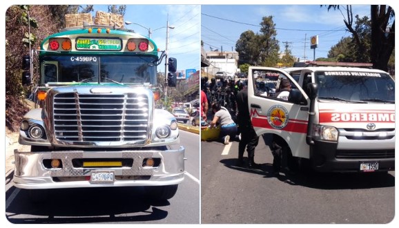 pasajero cae de bus en ruta Interamericana