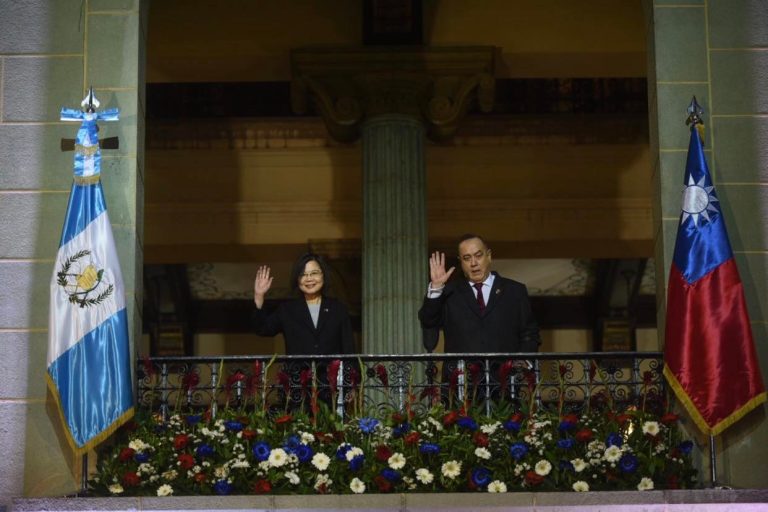 presidentes de Guatemala y Taiwán