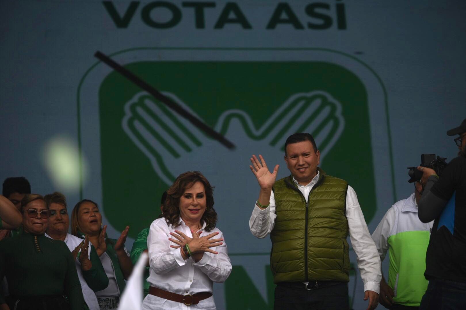 Sandra Torres, candidata presidencial de la UNE