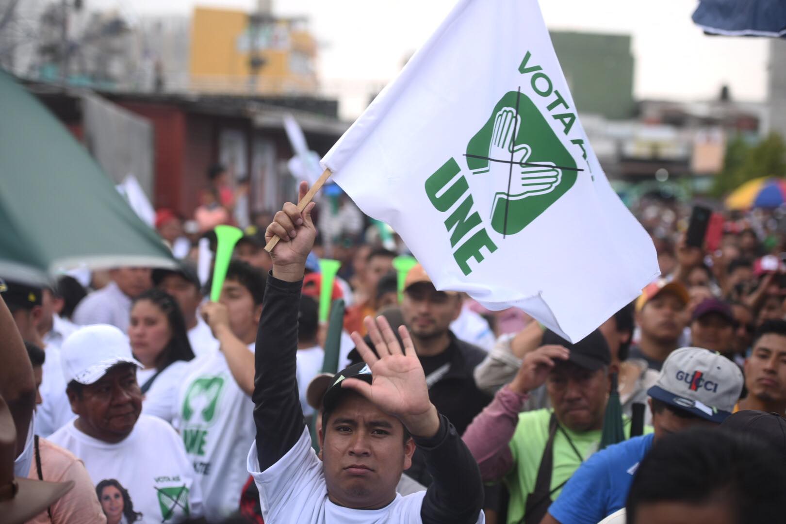 Sandra Torres, candidata presidencial de la UNE