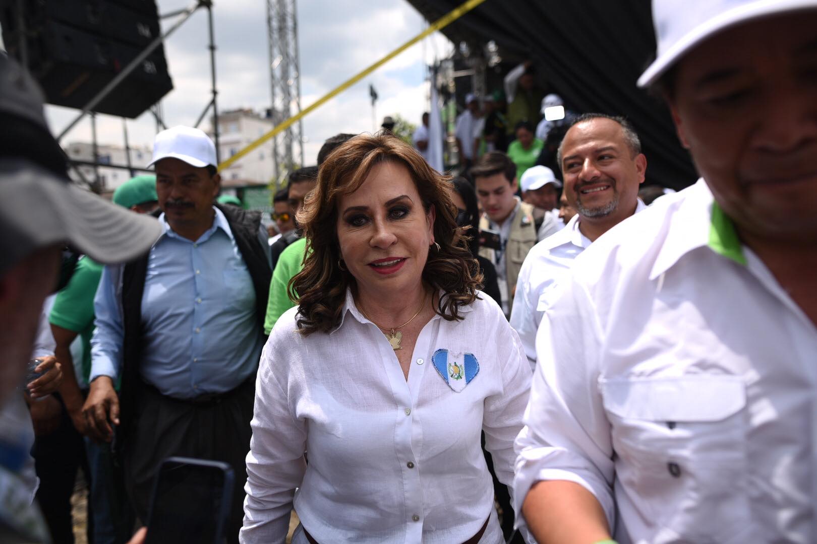 Sandra Torres, candidata presidencial de la UNE