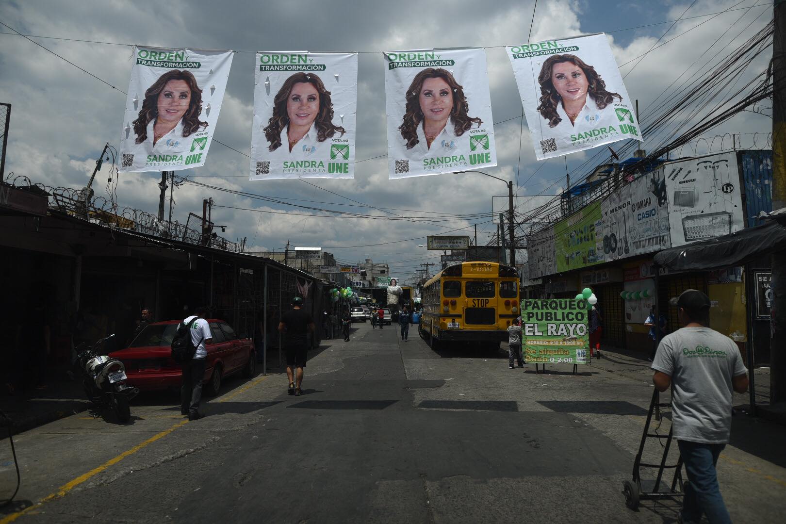 Sandra Torres, candidata presidencial de la UNE