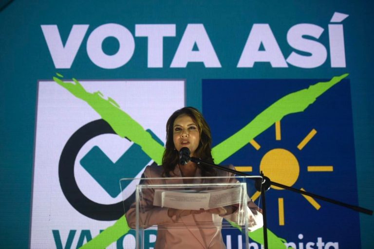 Zury Ríos, candidata presidencial de la coalición Valor - Unionista, presenta plan de Gobierno