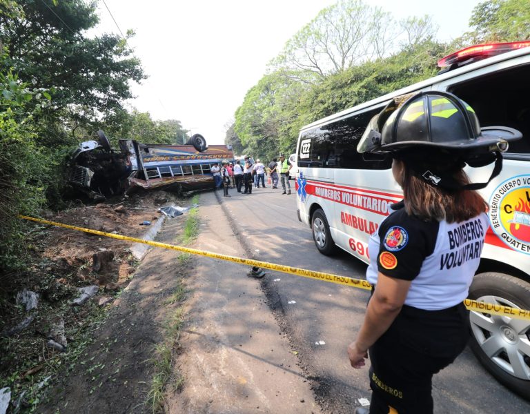 accidente de bus en ruta a El Salvador