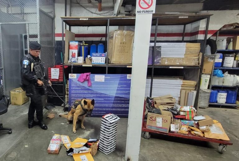 paquetes con droga en bodega de encomiendas en zona 12