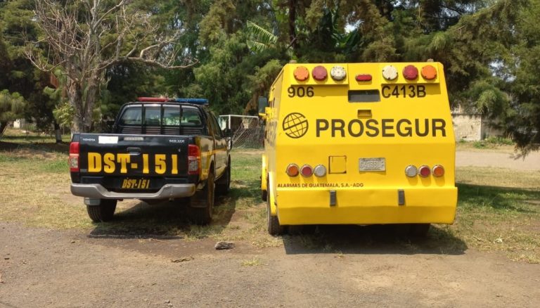 intento de robo a camión de valores en Antigua