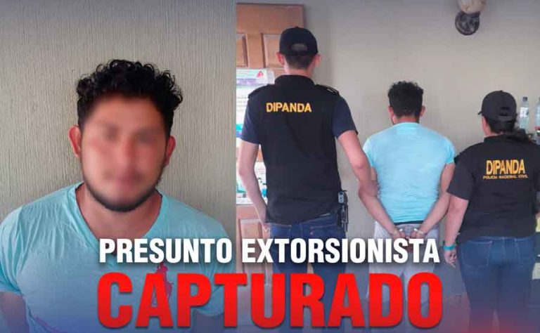 Presunto extorsionista capturado