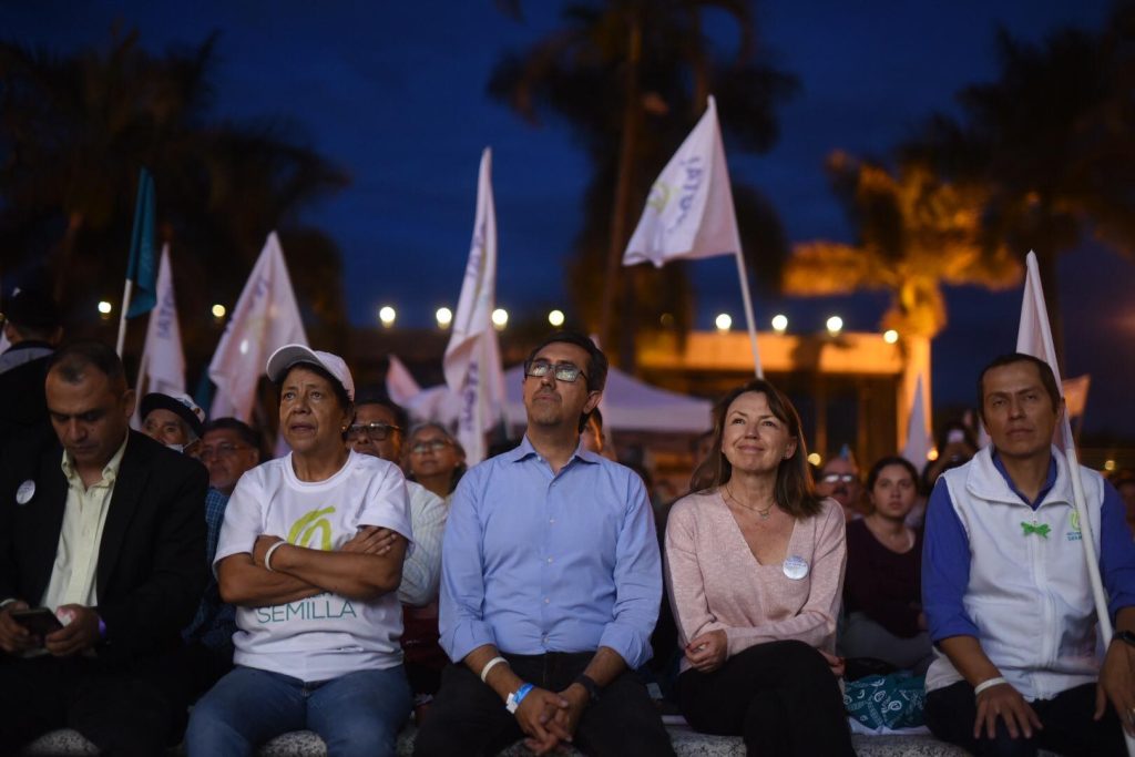 cierre de campaña del partido Movimiento Semilla