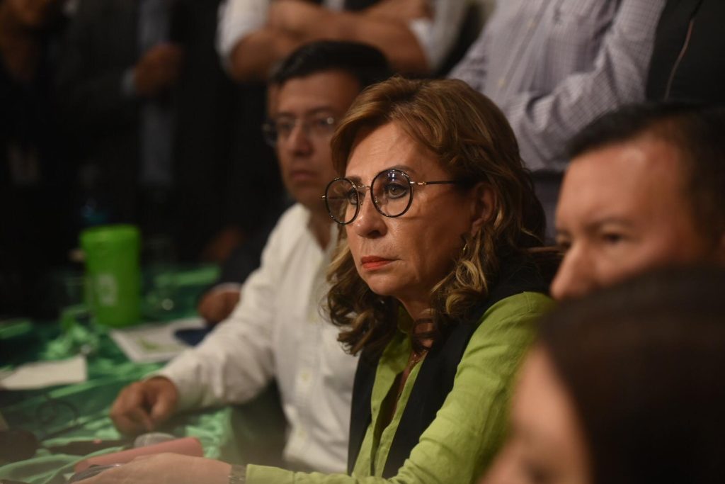 Sandra Torres, candidata presidencial de la UNE