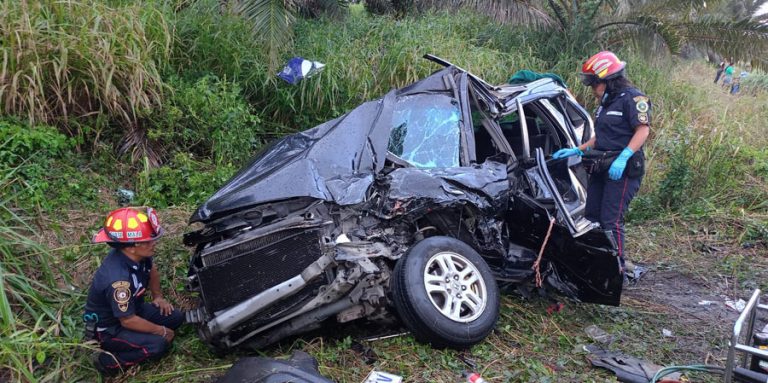 Accidente múltiple en Guanagazapa, Escuintla