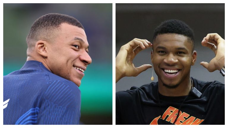 Kylian Mbappé y Giannis Antetokounmpo