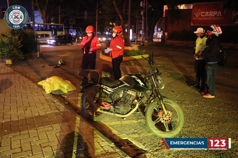 accidente de motoristas en zona 9