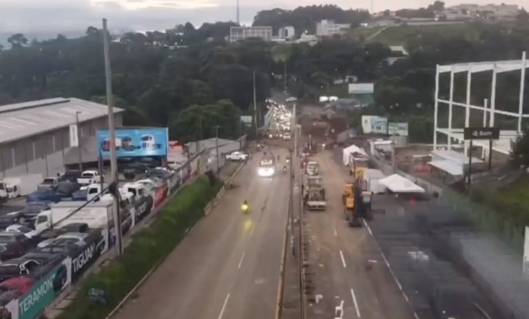 puente modular en ruta al Pacífico