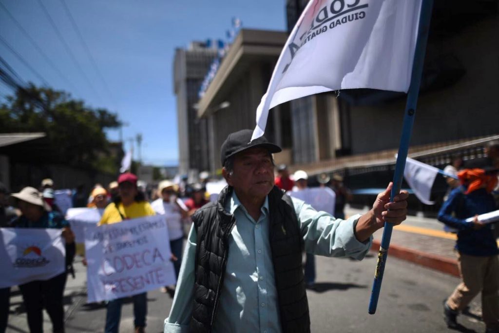 manifestación de Codeca en la capital, 19 de septiembre 2023