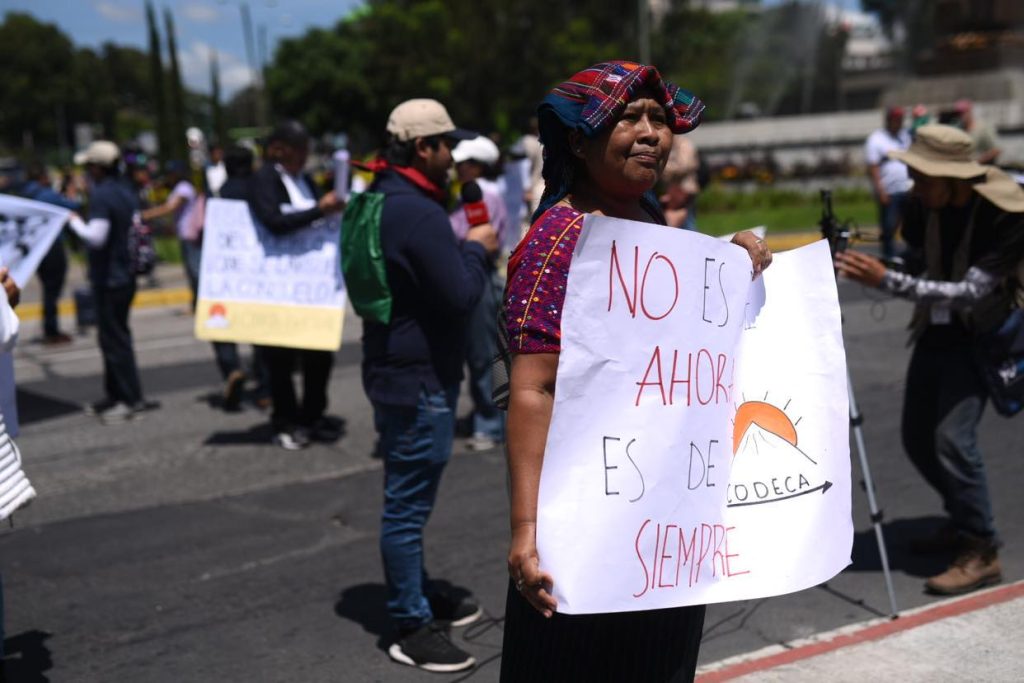 manifestación de Codeca en la capital, 19 de septiembre 2023