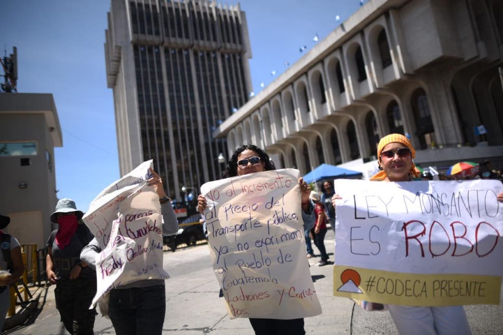 manifestación de Codeca en la capital, 19 de septiembre 2023