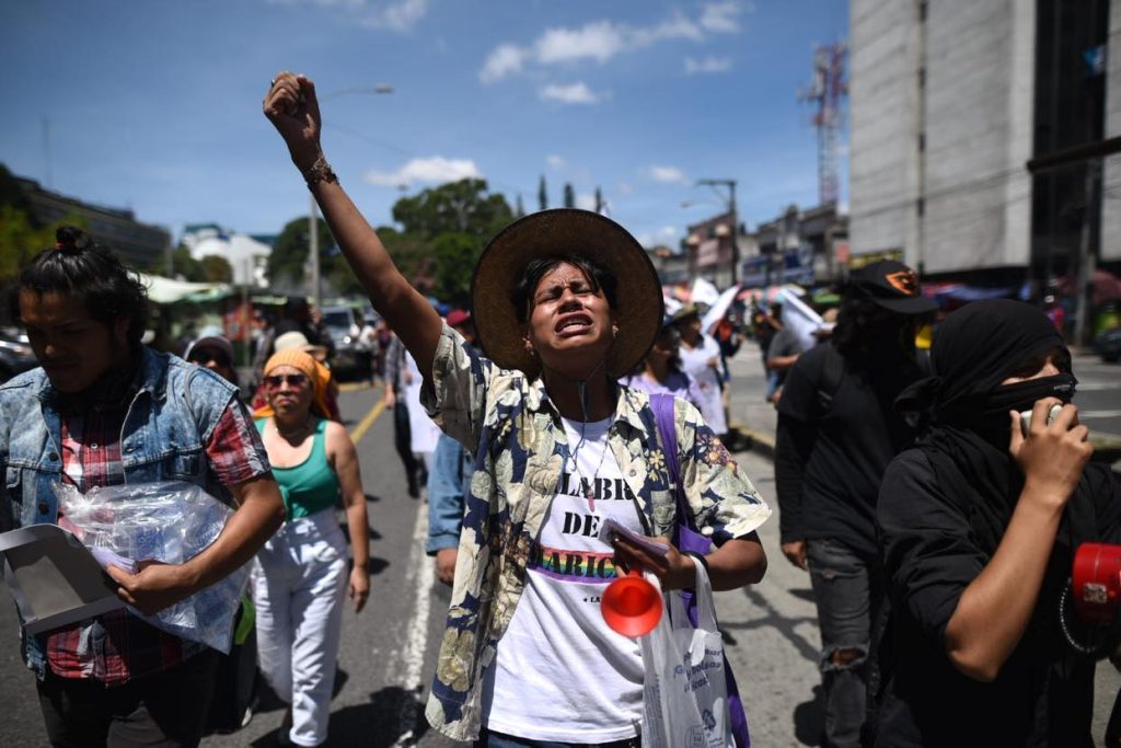 manifestación de Codeca en la capital, 19 de septiembre 2023