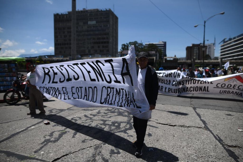 manifestación de Codeca en la capital, 19 de septiembre 2023