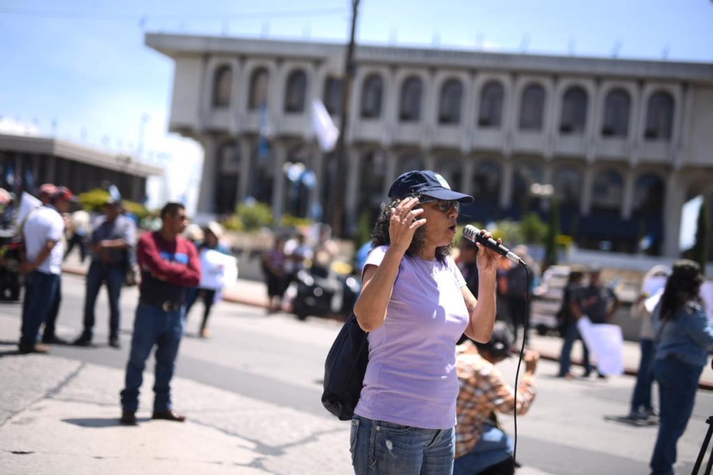 manifestación de Codeca en la capital, 19 de septiembre 2023