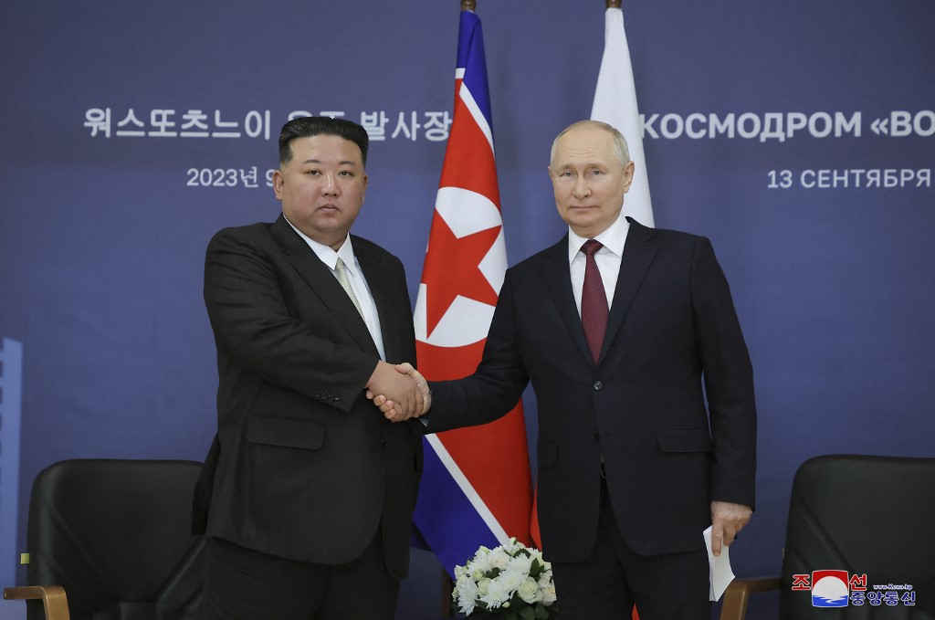 Kim Jong-un y Vladimir Putin