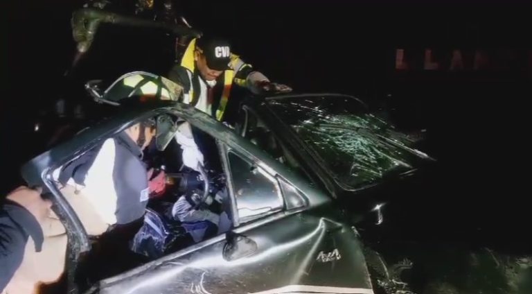 accidente de picop en Km. 80 al Pacífico