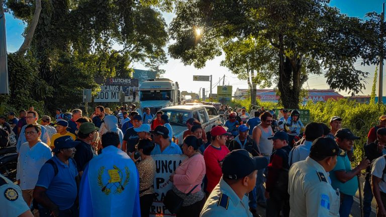 bloqueo en Mazatenango