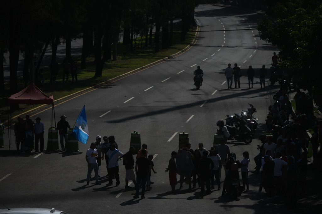 bloqueos en la capital