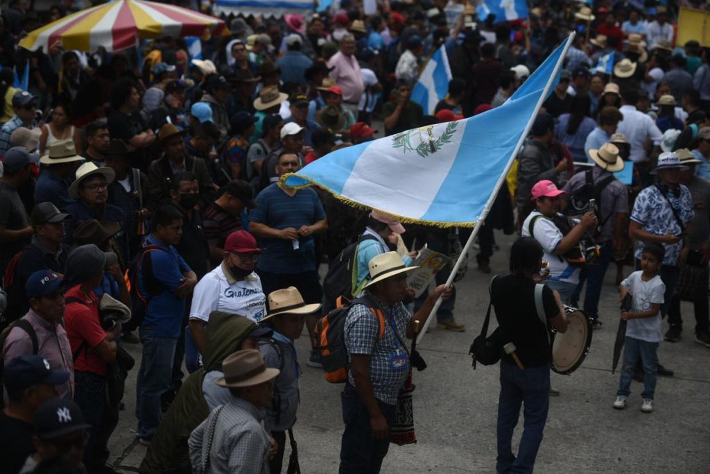 manifestación frente al Ministerio Público