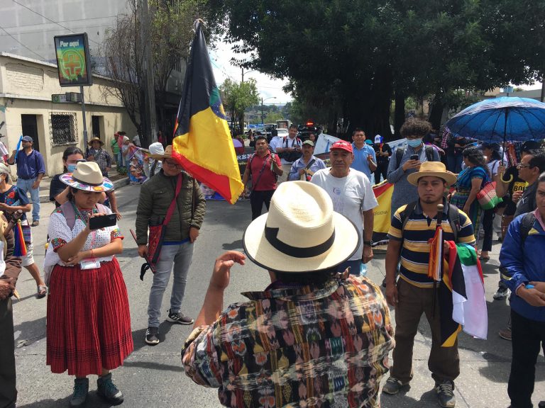 bloqueos en calle Martí