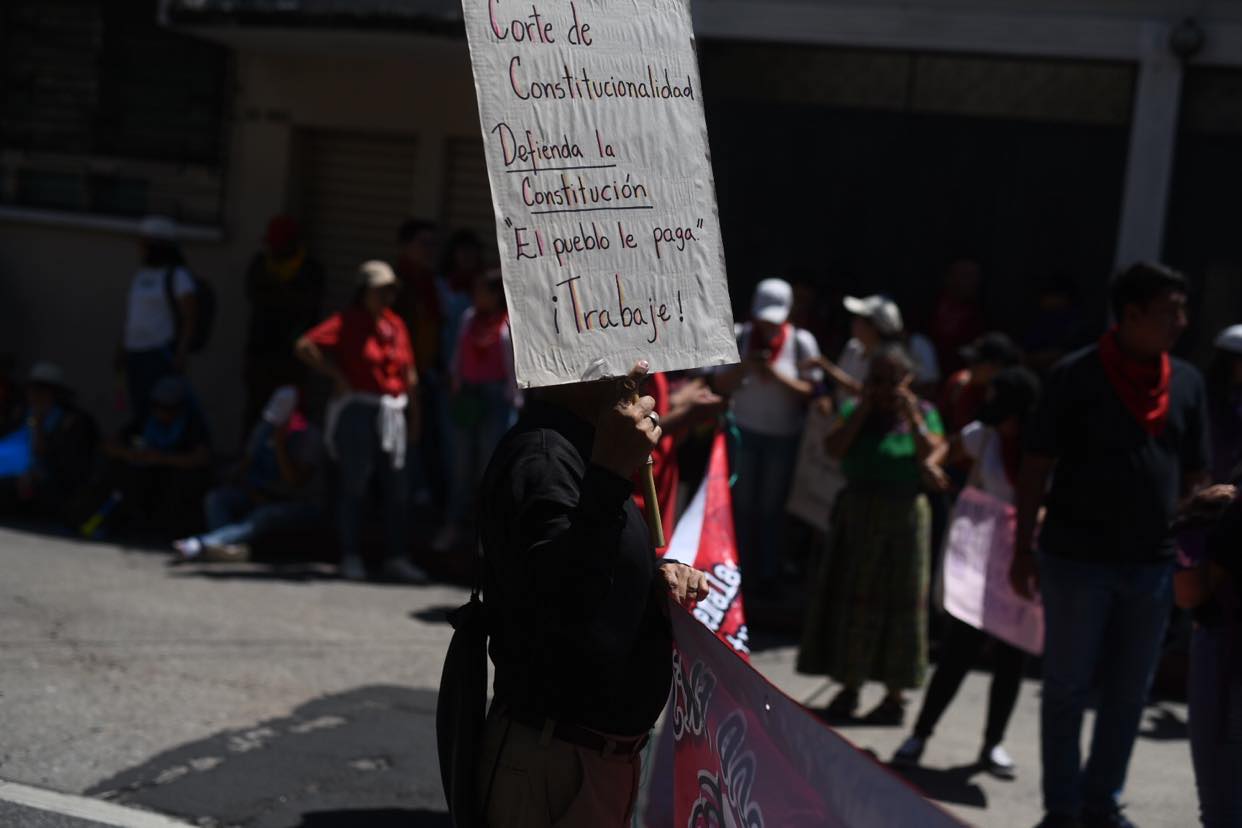 marcha de estudiantes de la Usac en la capital