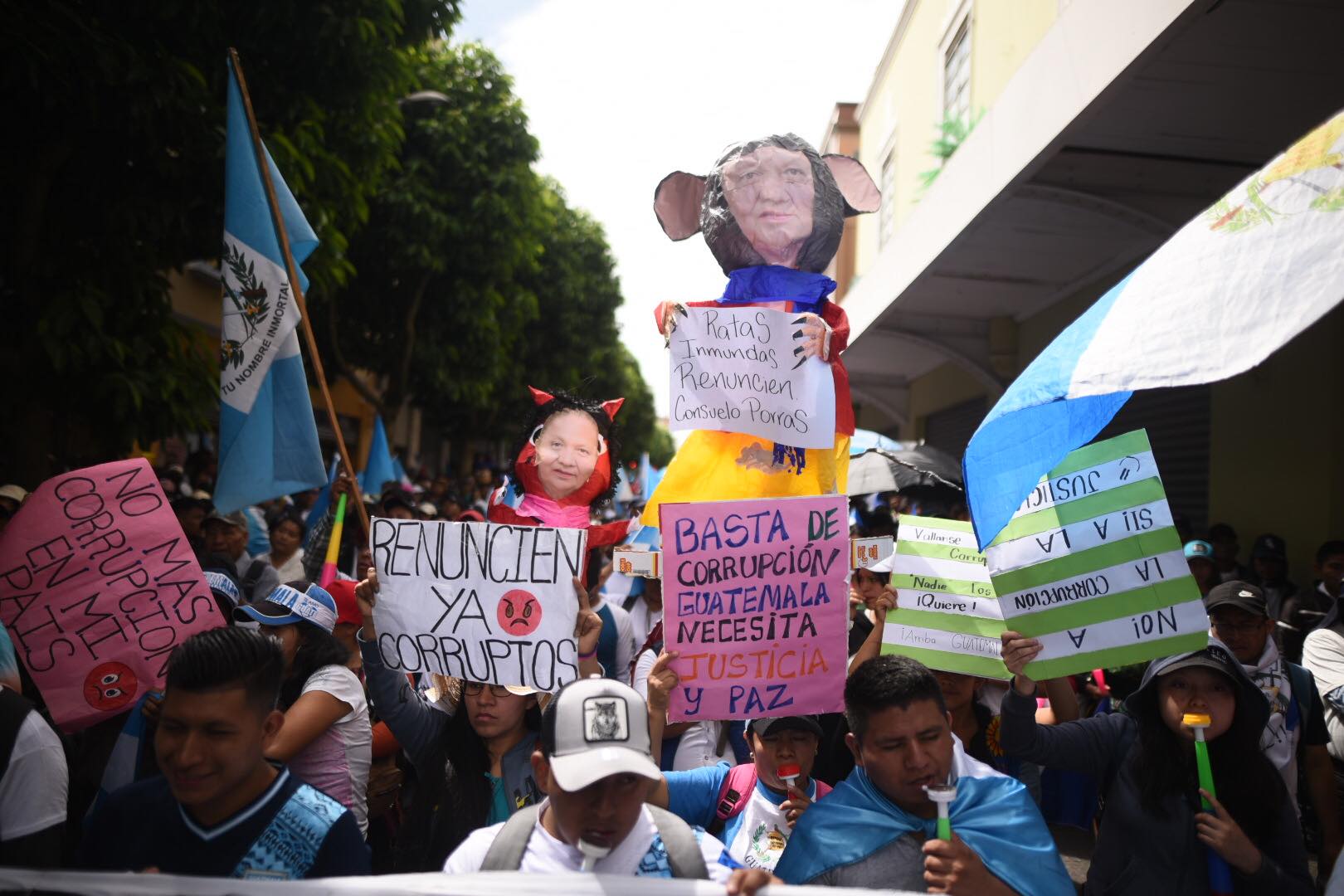 marcha de vendedores de mercados en la capital